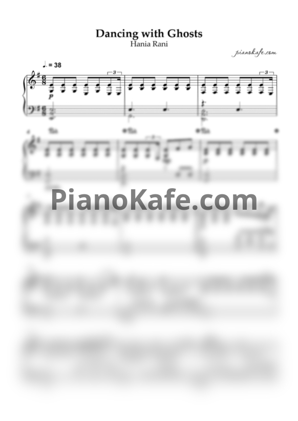 Ноты Hania Rani - Dancing with Ghosts (Piano cover) - PianoKafe.com