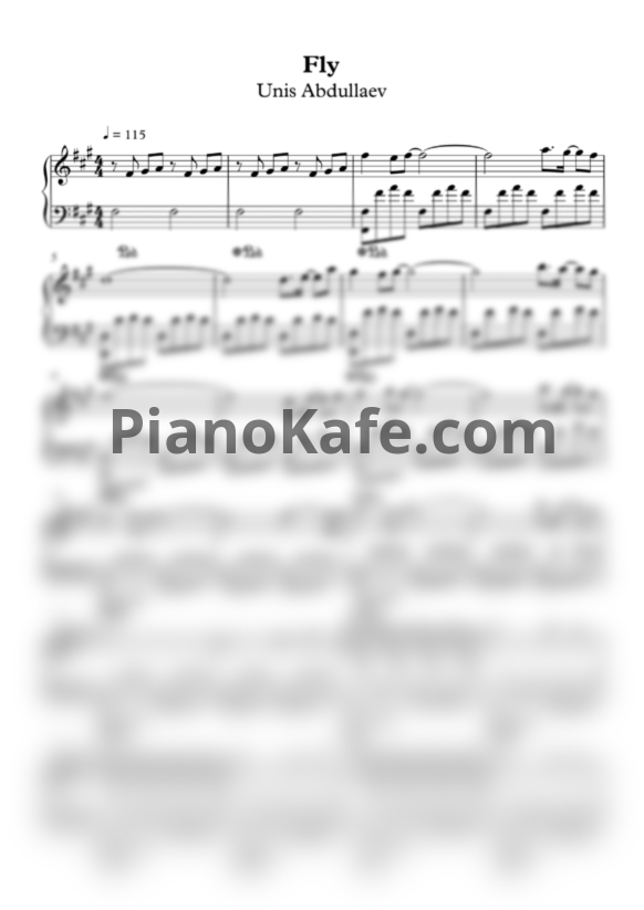 Ноты Unis Abdullaev - Fly - PianoKafe.com