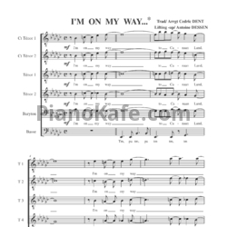 Ноты Take 6 - I'm on my way - предпросмотр