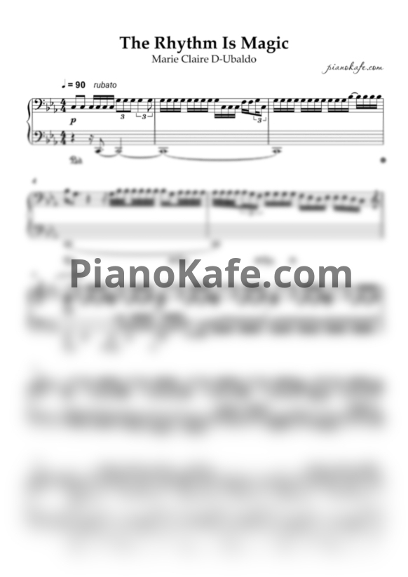 Ноты Marie Claire D'Ubaldo - The rhythm is magic (Piano cover) - PianoKafe.com