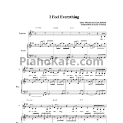 Ноты Idina Menzel - I feel everyrthing - предпросмотр