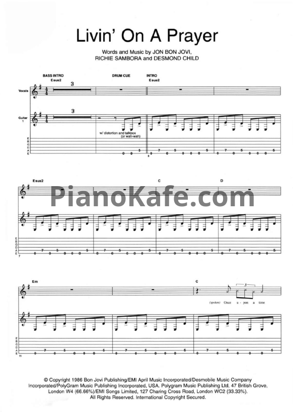 Ноты Bon Jovi - Jam with Bon Jovi (Книга нот) - PianoKafe.com