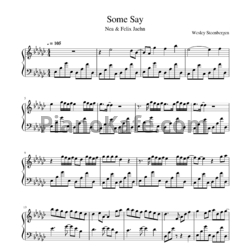 Ноты Nea & Felix Jaehn - Some say - предпросмотр