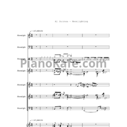 Ноты Al Jarreau - Moonlighting - предпросмотр