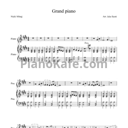 Ноты Nicki Minaj - Grand piano - предпросмотр