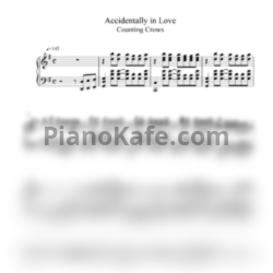 Ноты Counting Crows - Accidentally in love (Переложение для фортепиано) - предпросмотр