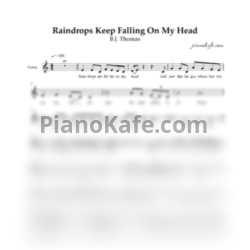 Ноты B.J. Thomas - Raindrops Keep Falling on my Head (до мажор)