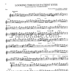 Ноты PM Dawn - Looking through patient eyes (Переложение для флейты) - предпросмотр