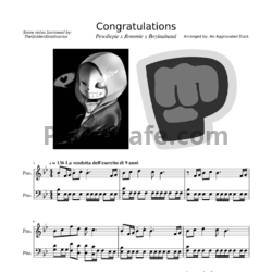 Ноты Roomie, PewDiePie & Boyinaband - Congratulations