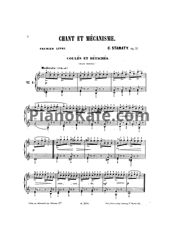 Ноты Камиль Стамати - 25 легких этюдов (Op. 37) - PianoKafe.com