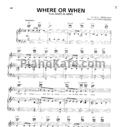 Ноты Richard Rodgers - Where of when - предпросмотр