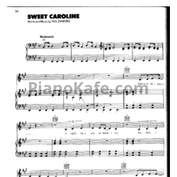 Ноты Neil Diamond - Sweet caroline - предпросмотр