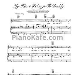 Ноты Marilyn Monroe - My heart belongs to Daddy - предпросмотр