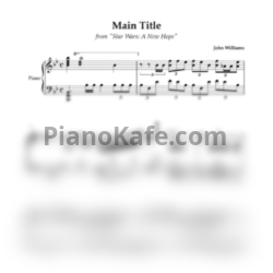 Ноты John Williams - Main title from Star Wars (Piano cover) - предпросмотр