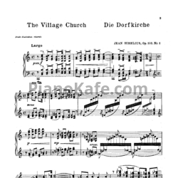 Ноты Ян Сибелиус - 5 характерных впечатлений для фортепиано (Op. 103) - предпросмотр