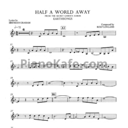 Ноты Secret Garden - Half a world away (для скрипки) - предпросмотр