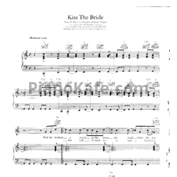 Ноты Elton John - Kiss the bride - предпросмотр