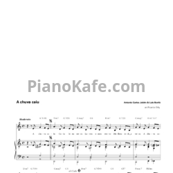 Ноты Antonio Carlos Jobim & Luis Bonfá - A chuva caiu - предпросмотр