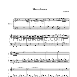 Ноты Nightwish - Moondance - предпросмотр