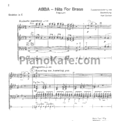 Ноты Abba - Hits for brass (Попурри). Arrangement by Kurt Sorbon - предпросмотр