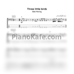 Ноты Bob Marley - Three little birds - предпросмотр