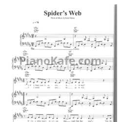 Ноты Katie Melua - Spider's web - предпросмотр