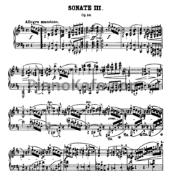 Ноты Фредерик Шопен - Соната №3 (Op. 58) - предпросмотр