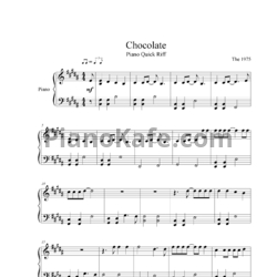 Ноты The 1975 - Chocolate