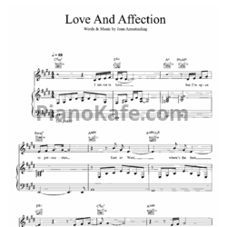Ноты Joan Armatrading - Love and affection