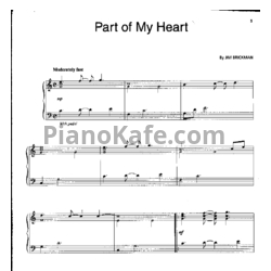 Ноты Jim Brickman - Part of my heart - предпросмотр
