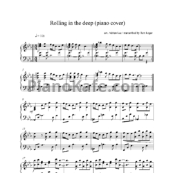 Ноты Adele - Rolling in the deep (Adrian Lee version) - предпросмотр