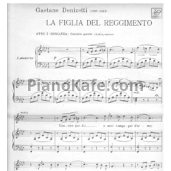 Ноты Gaetano Donizetti - La figlia del reggimento - предпросмотр