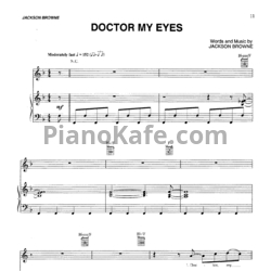 Ноты Jackson Browne - Doctor my eyes - предпросмотр