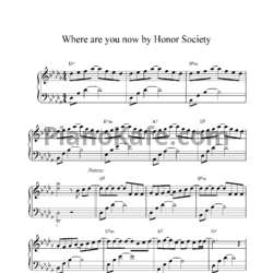 Ноты Honor Society - Where are you now