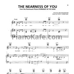Ноты Norah Jones - The nearness of you - предпросмотр