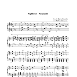 Ноты Nightwish - Amaranth - предпросмотр
