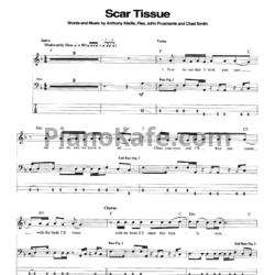 Ноты Red Hot Chili Peppers - Scar Tissue - предпросмотр