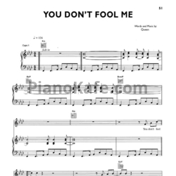 Ноты Queen - You don’t fool me - предпросмотр