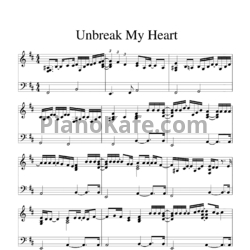 Ноты Toni Braxton - Un-break my heart (Instrumental) - предпросмотр