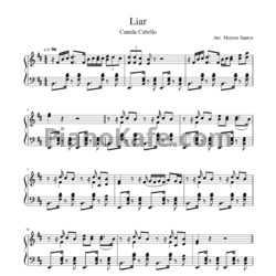 Ноты Camila Cabello - Liar - предпросмотр