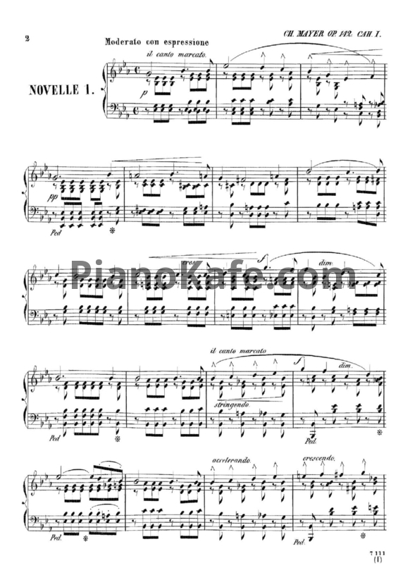 Ноты Ш. Майер - 12 новелл для фортепиано (Op. 142) - PianoKafe.com