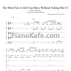 Ноты Panic! At The Disco - Lying Is The Most Fun - предпросмотр