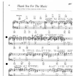 Ноты Abba - Thank you for the music - предпросмотр