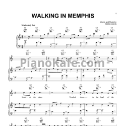 Ноты Marc Cohn - Walking In Memphis