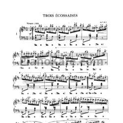 Ноты Фредерик Шопен - Три экосеза - предпросмотр