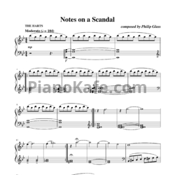 Ноты Philip Glass - Notes on a scandal - предпросмотр