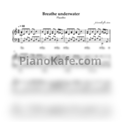 Ноты Placebo - Breathe underwater (Piano cover) - предпросмотр