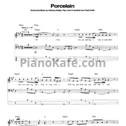 Ноты Red Hot Chili Peppers - Porcelain - предпросмотр