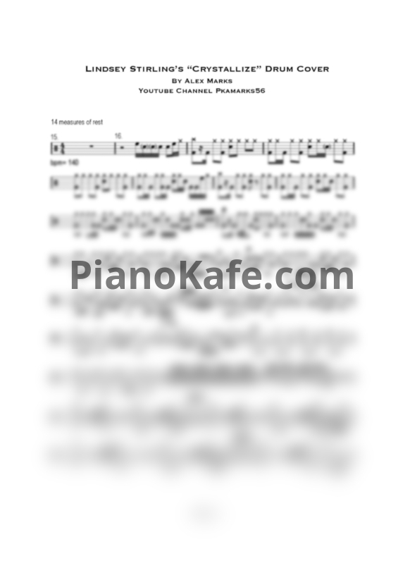 Ноты Lindsey Stirling - Crystallize - PianoKafe.com