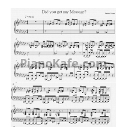 Ноты Jason Mraz feat. Rachael Yamagata - Did you get my message?